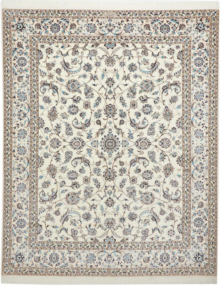 Persian Rug Nain 6La 8'3"x6'6" 8'3"x6'6", Persian Rug Knotted by hand