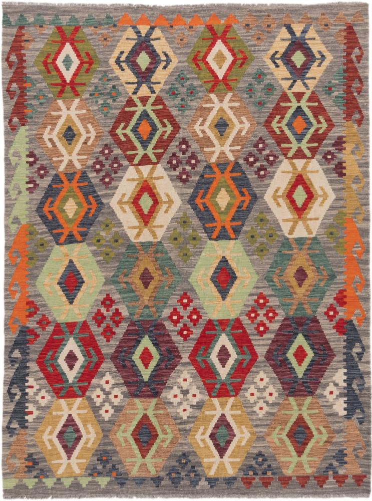 Afghanischer Teppich Kelim Afghan 6'8"x5'0" 6'8"x5'0", Perserteppich Handgewebt