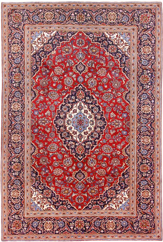 Tapis persan Kashan 9'9"x6'6" 9'9"x6'6", Tapis persan Noué à la main