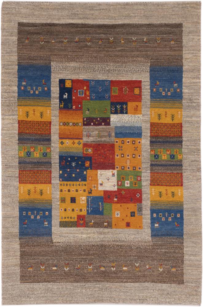 Tapis persan Persan Gabbeh Loribaft 183x125 183x125, Tapis persan Noué à la main