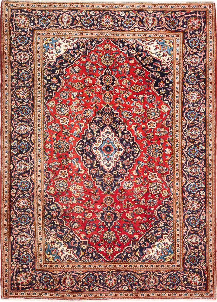 Persian Rug Keshan 9'9"x6'11" 9'9"x6'11", Persian Rug Knotted by hand