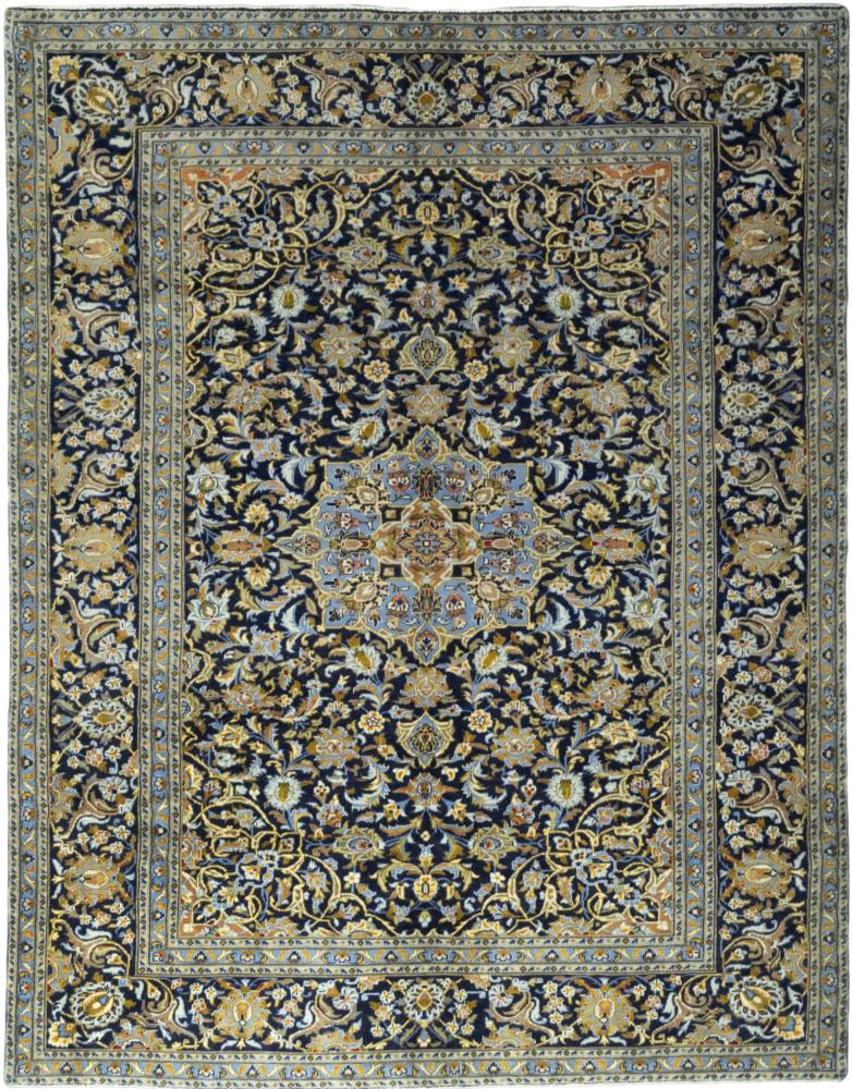 Persian Rug Keshan 8'11"x6'11" 8'11"x6'11", Persian Rug Knotted by hand