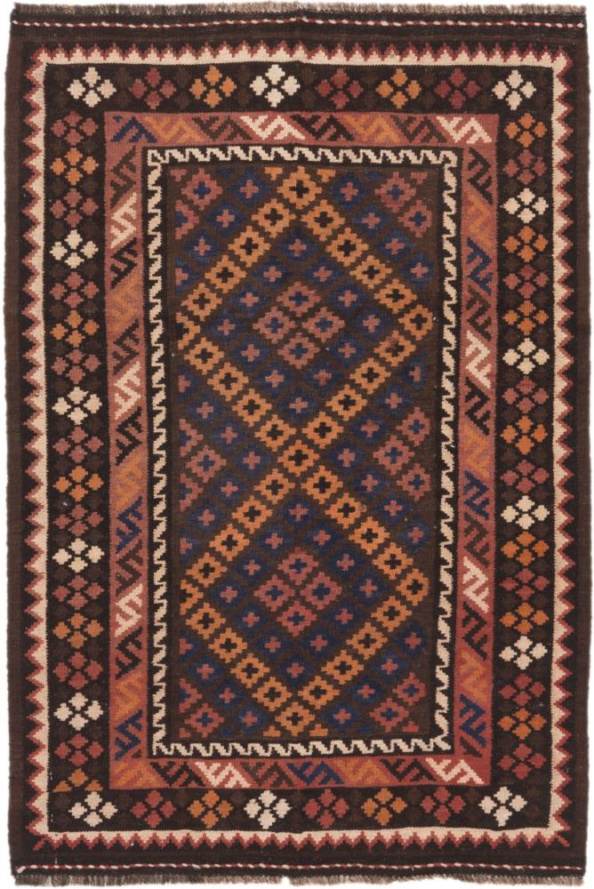 Alfombra afgana Kilim Afghan Antiguo 138x95 138x95, Alfombra persa Tejido a mano