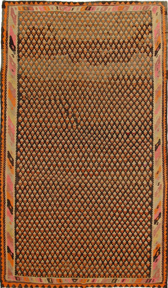  ペルシャ絨毯 キリム Fars Azerbaijan アンティーク 10'6"x6'1" 10'6"x6'1",  ペルシャ絨毯 手織り