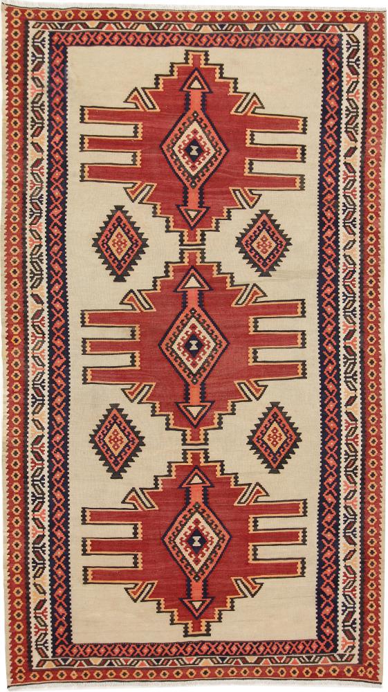 Tapis persan Kilim Fars Azerbaijan Antique 297x171 297x171, Tapis persan Tissé à la main