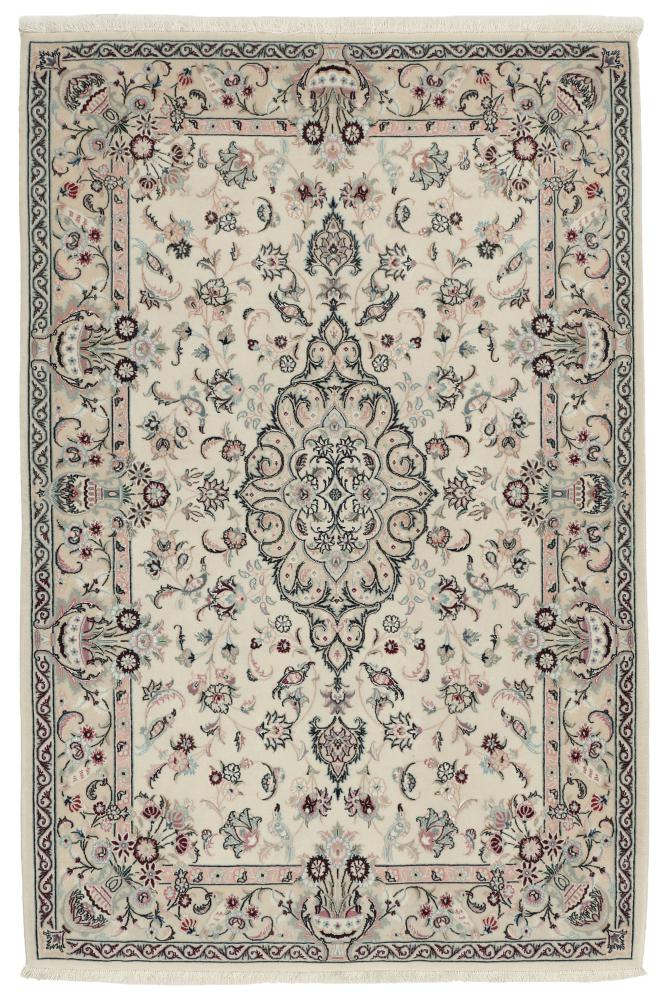 Persian Rug Isfahan Silk Warp 5'3"x3'7" 5'3"x3'7", Persian Rug Knotted by hand