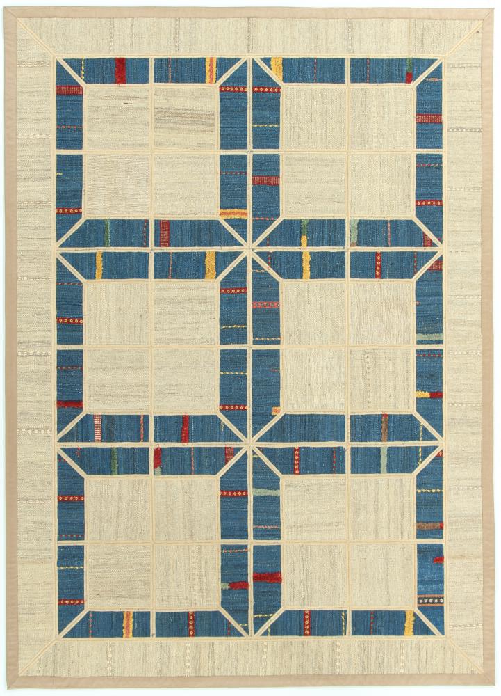 Persisk matta Kilim Patchwork 206x147 206x147, Persisk matta handvävd 