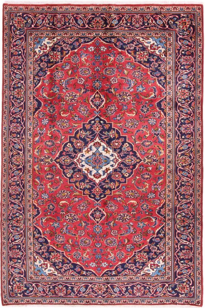 Persian Rug Keshan 9'9"x6'4" 9'9"x6'4", Persian Rug Knotted by hand