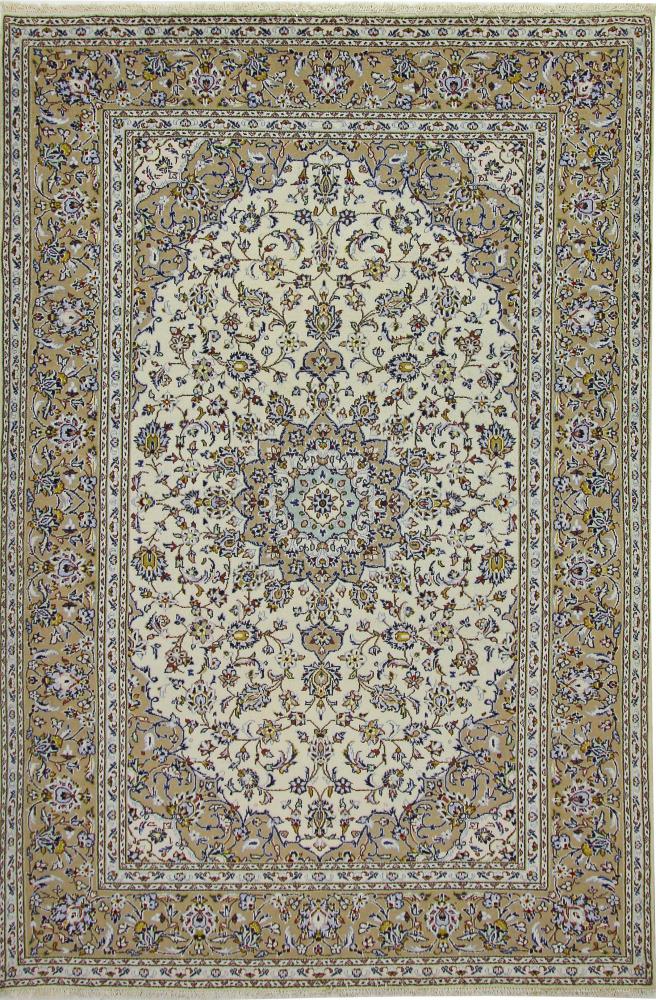 Tapis persan Kashan 9'8"x6'6" 9'8"x6'6", Tapis persan Noué à la main