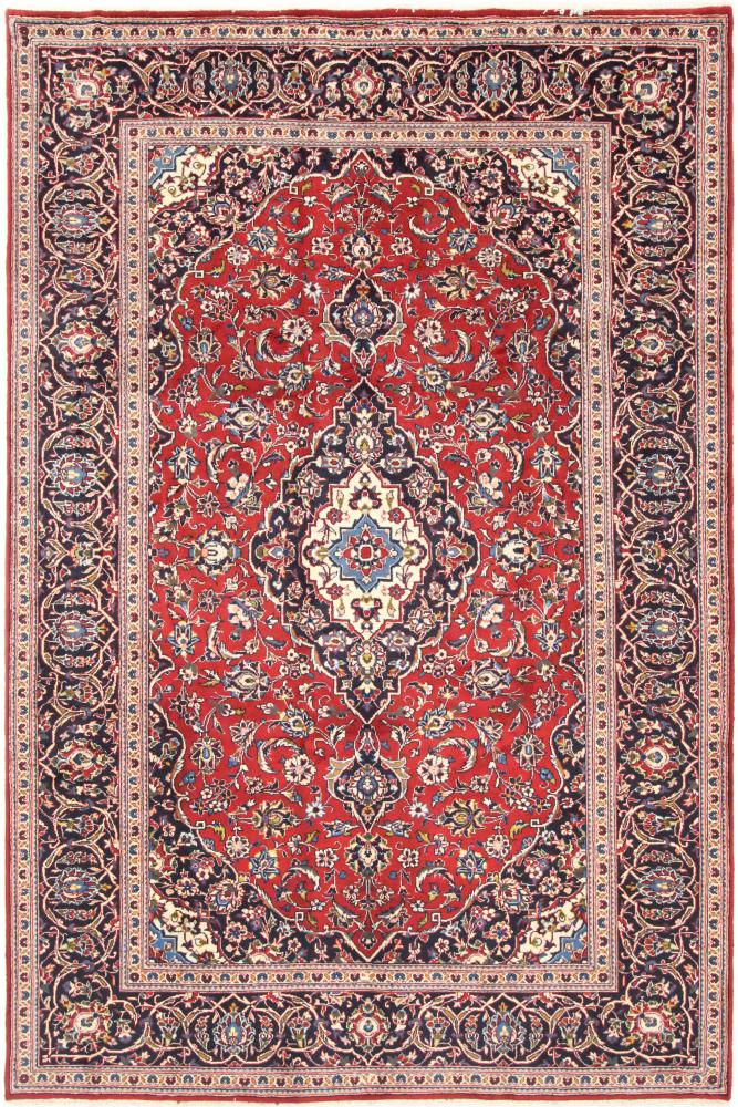 Persian Rug Keshan 9'9"x6'6" 9'9"x6'6", Persian Rug Knotted by hand
