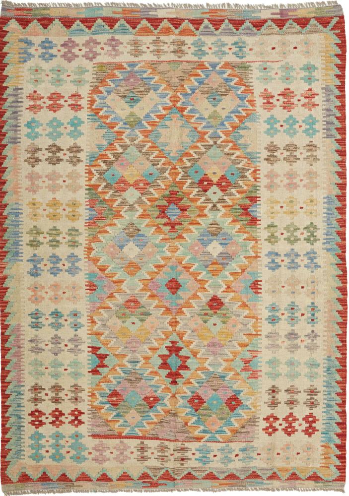 Tapis afghan Kilim Afghan 185x131 185x131, Tapis persan Tissé à la main