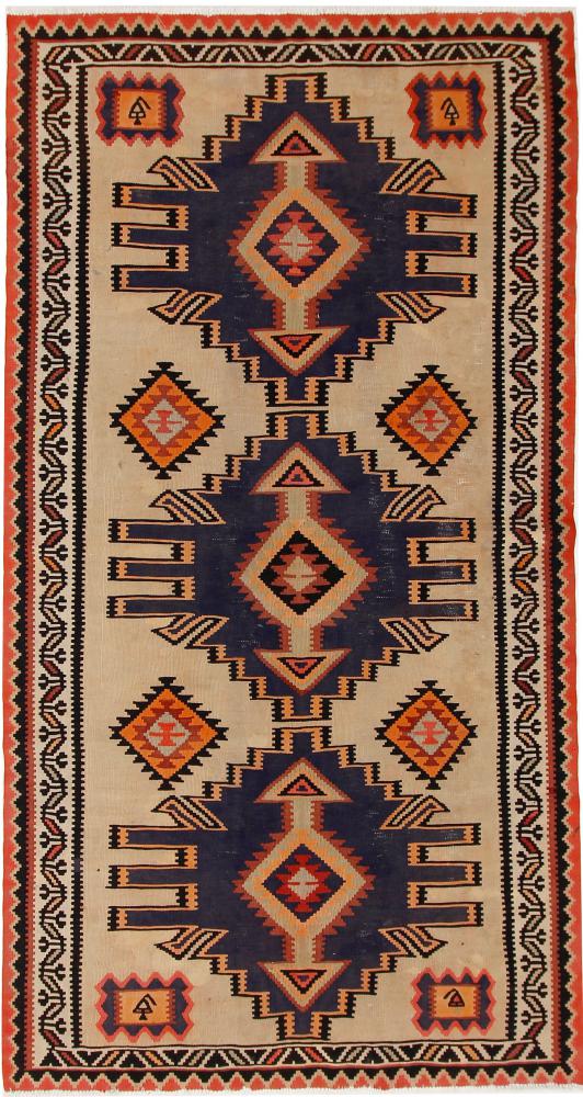 Persian Rug Kilim Fars Azerbaijan Antique 9'9"x5'3" 9'9"x5'3", Persian Rug Woven by hand