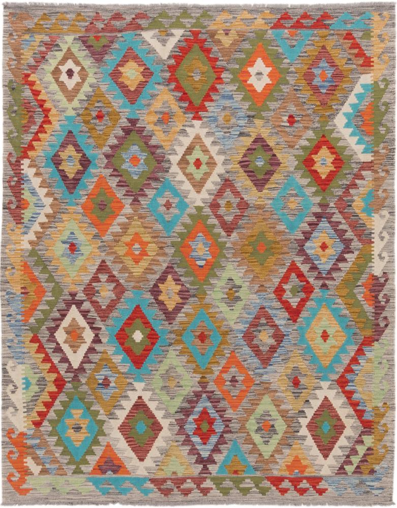 Afghan rug Kilim Afghan 6'8"x5'3" 6'8"x5'3", Persian Rug Woven by hand
