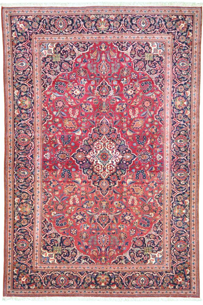 Tapis persan Kashan 207x133 207x133, Tapis persan Noué à la main