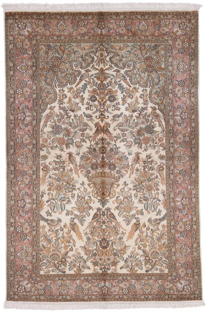 Indo rug Kashmir Silk 189x126 189x126, Persian Rug Knotted by hand