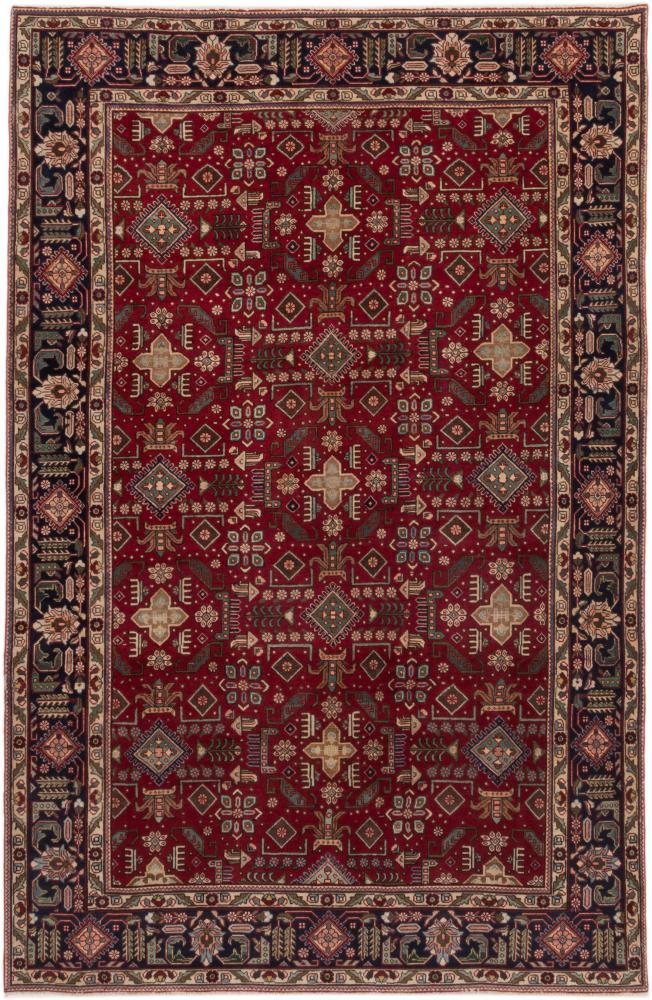 Persian Rug Tabriz Patina 9'11"x6'6" 9'11"x6'6", Persian Rug Knotted by hand