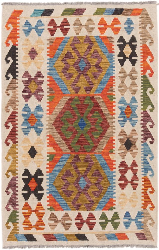 Alfombra afgana Kilim Afghan 129x84 129x84, Alfombra persa Tejido a mano