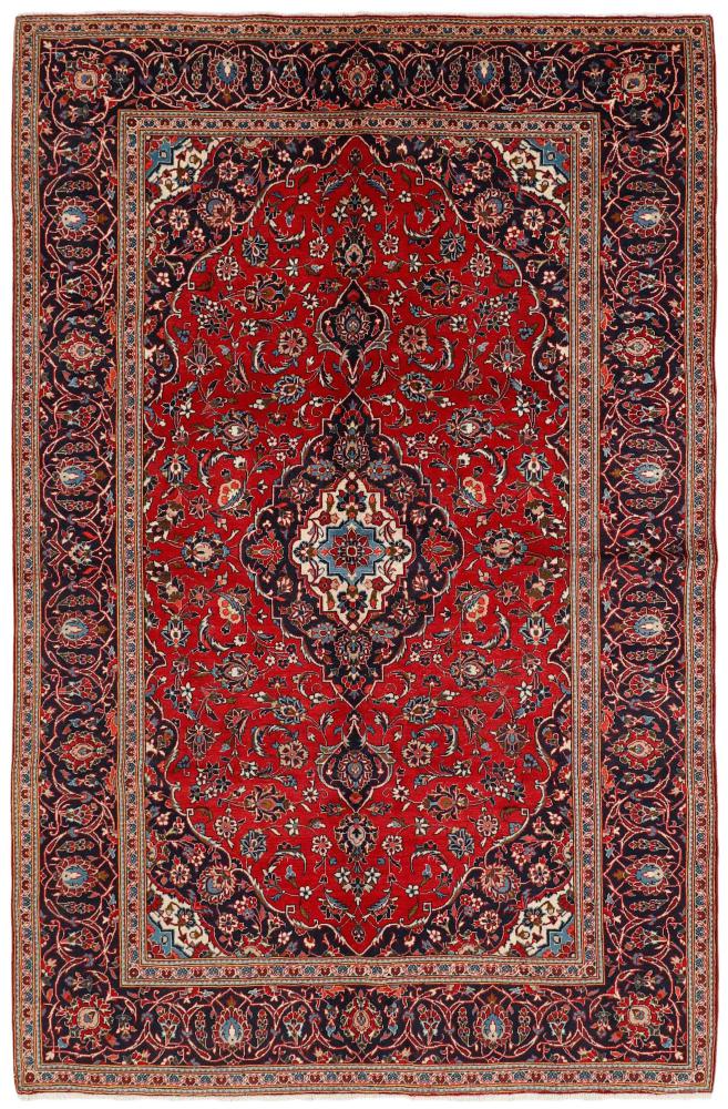 Tapis persan Kashan 304x198 304x198, Tapis persan Noué à la main