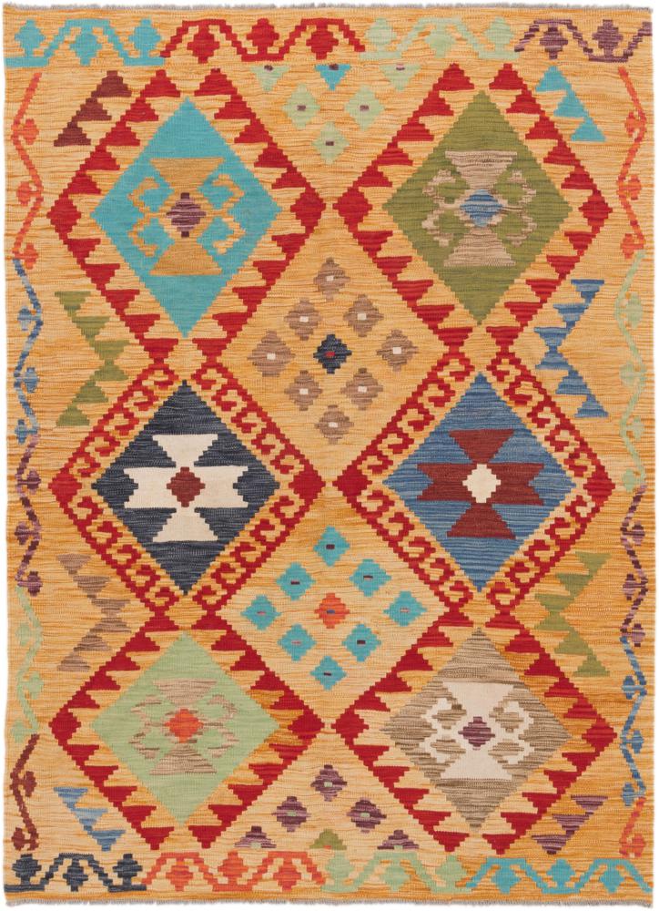 Afghansk teppe Kelim Afghan 197x146 197x146, Persisk teppe Handwoven 