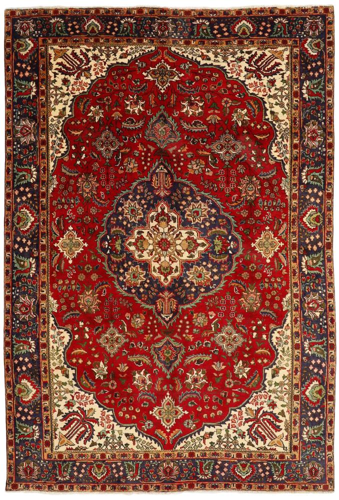 Persian Rug Tabriz 9'11"x6'5" 9'11"x6'5", Persian Rug Knotted by hand