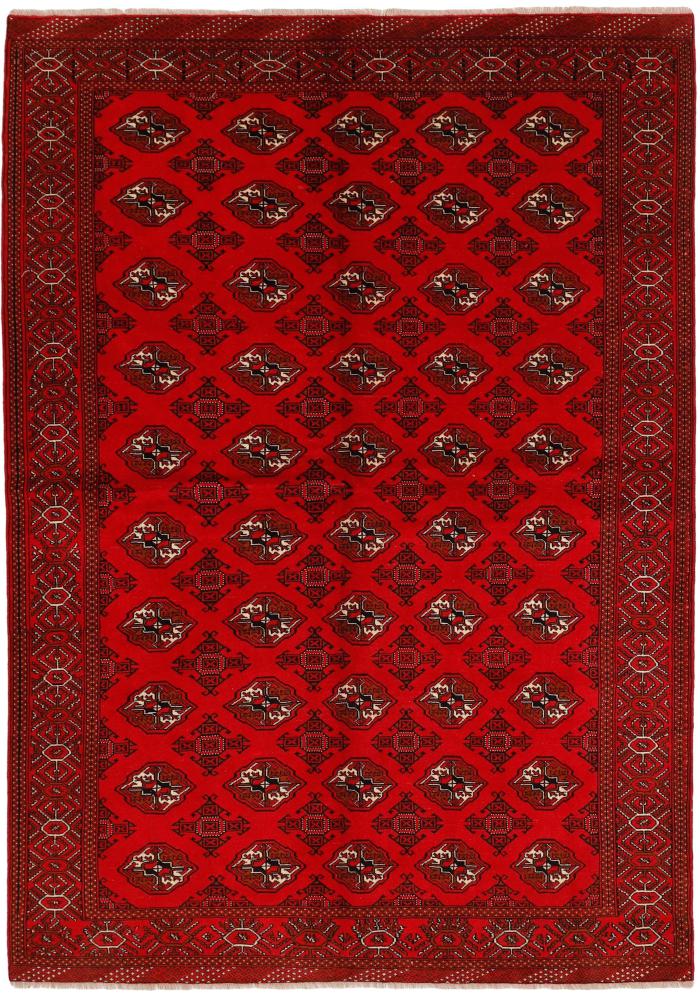Persian Rug Turkaman 9'6"x6'6" 9'6"x6'6", Persian Rug Knotted by hand
