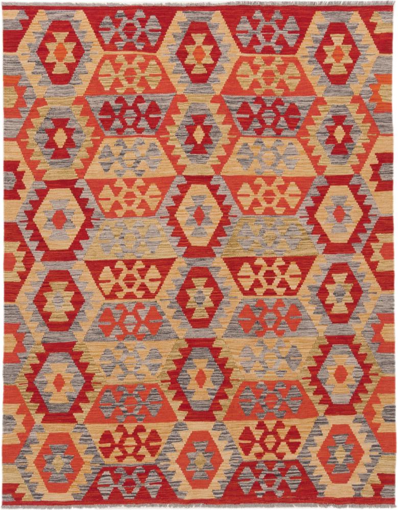 Afghan rug Kilim Afghan 6'7"x5'2" 6'7"x5'2", Persian Rug Woven by hand