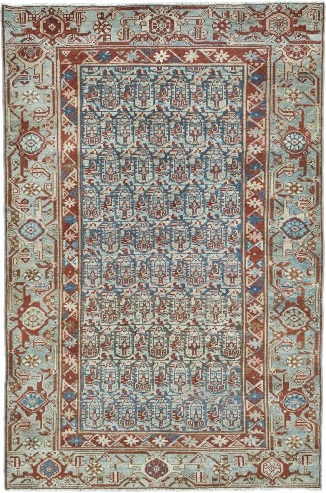 Persian Rug Hamadan Heritage 6'6"x4'3" 6'6"x4'3", Persian Rug Knotted by hand