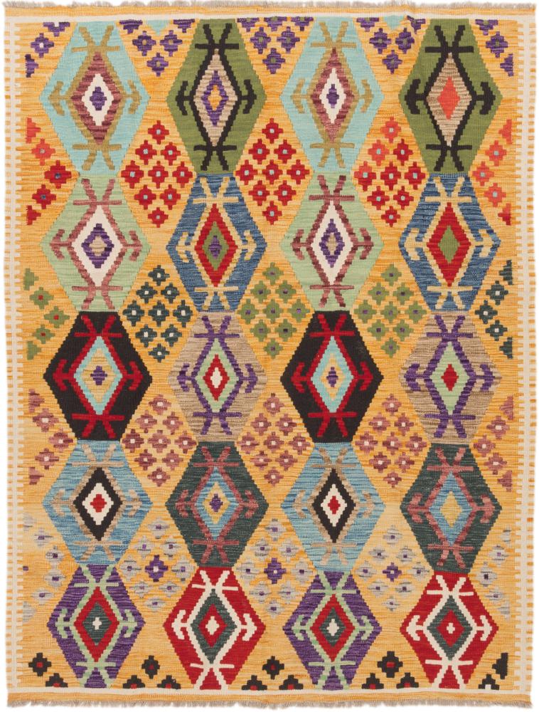 Afghaans tapijt Kilim Afghan 201x157 201x157, Perzisch tapijt Handgeweven