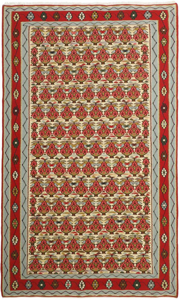 Persian Rug Kilim Senneh 8'0"x4'9" 8'0"x4'9", Persian Rug Knotted by hand