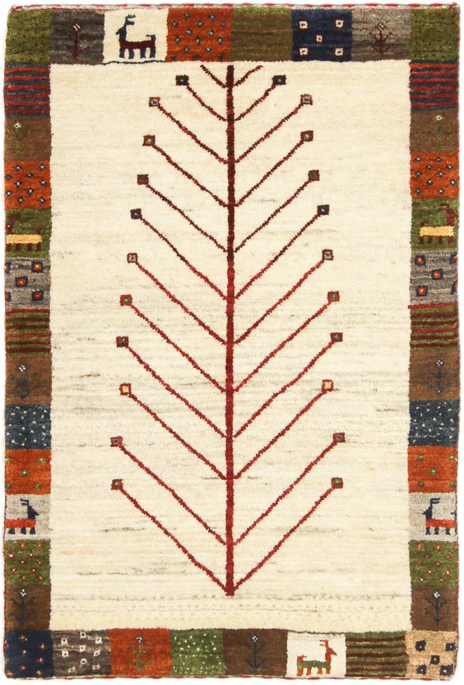 Persian Rug Persian Gabbeh Loribaft Nature 2'11"x2'0" 2'11"x2'0", Persian Rug Knotted by hand