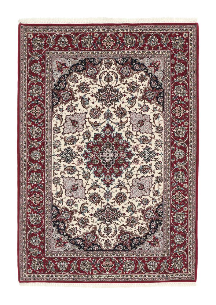 Tappeto persiano Isfahan Ordito in Seta 167x116 167x116, Tappeto persiano Annodato a mano