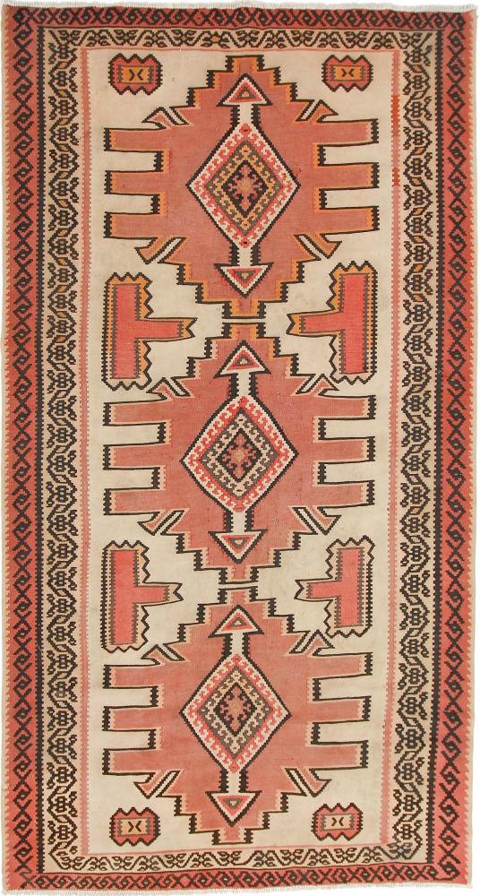 Tappeto persiano Kilim Fars Azerbaijan Antico 291x149 291x149, Tappeto persiano Tessuto a mano