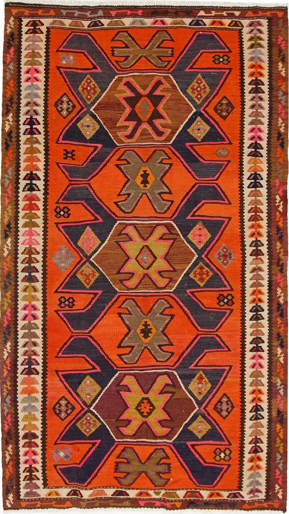 ペルシャ絨毯 キリム Fars Azerbaijan アンティーク 284x165 284x165,  ペルシャ絨毯 手織り