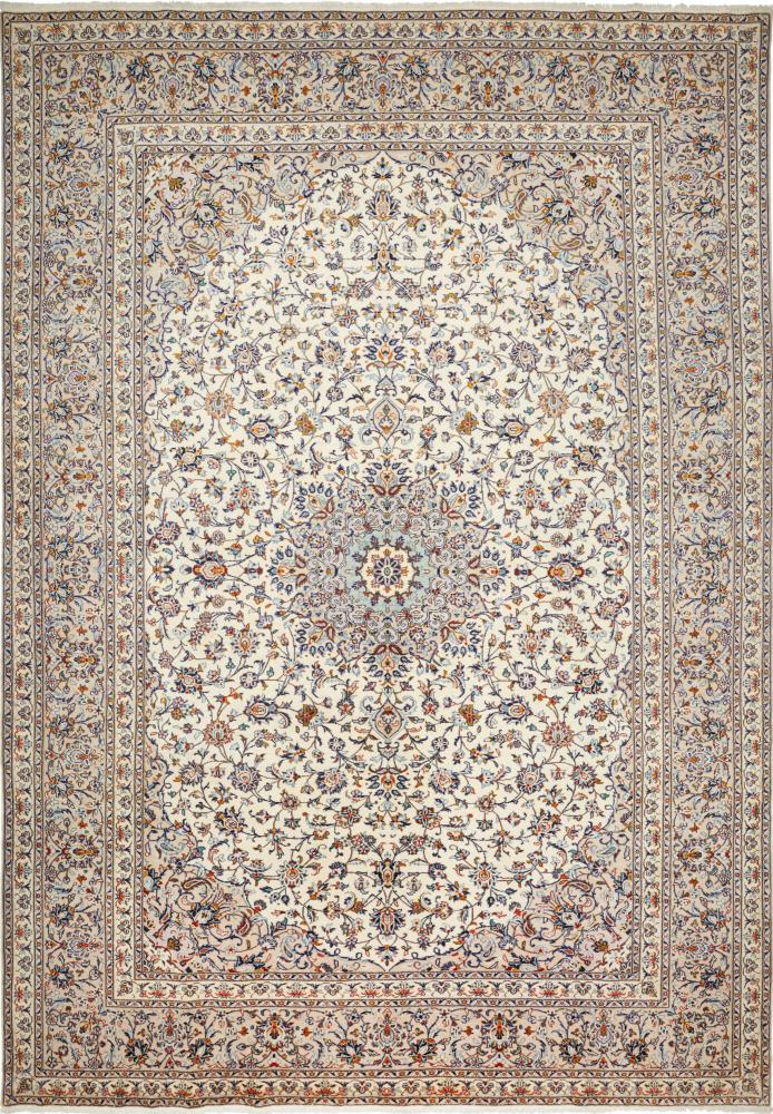 Persian Rug Keshan 13'8"x9'8" 13'8"x9'8", Persian Rug Knotted by hand
