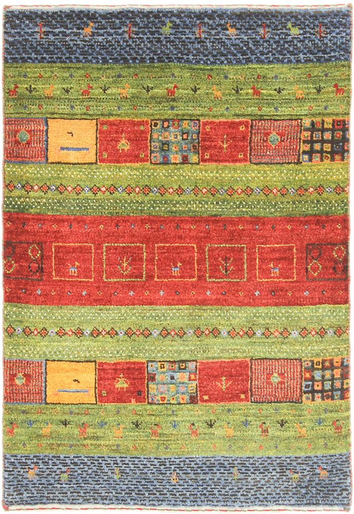 Tappeto persiano Persia Gabbeh Loribaft Nature 3'1"x2'2" 3'1"x2'2", Tappeto persiano Annodato a mano