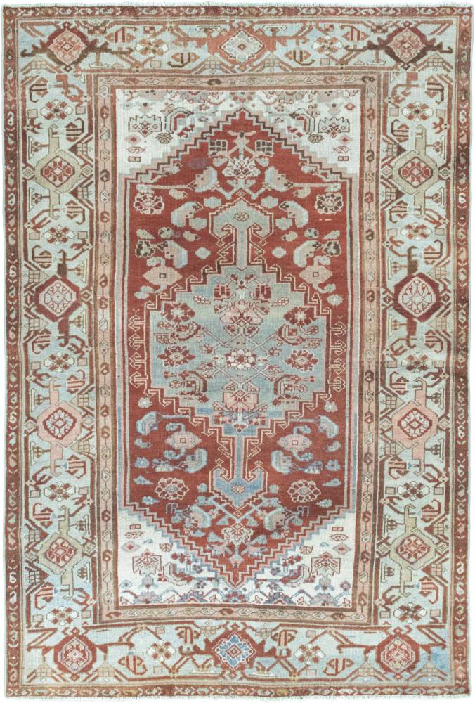 Persian Rug Hamadan Heritage 6'6"x4'4" 6'6"x4'4", Persian Rug Knotted by hand