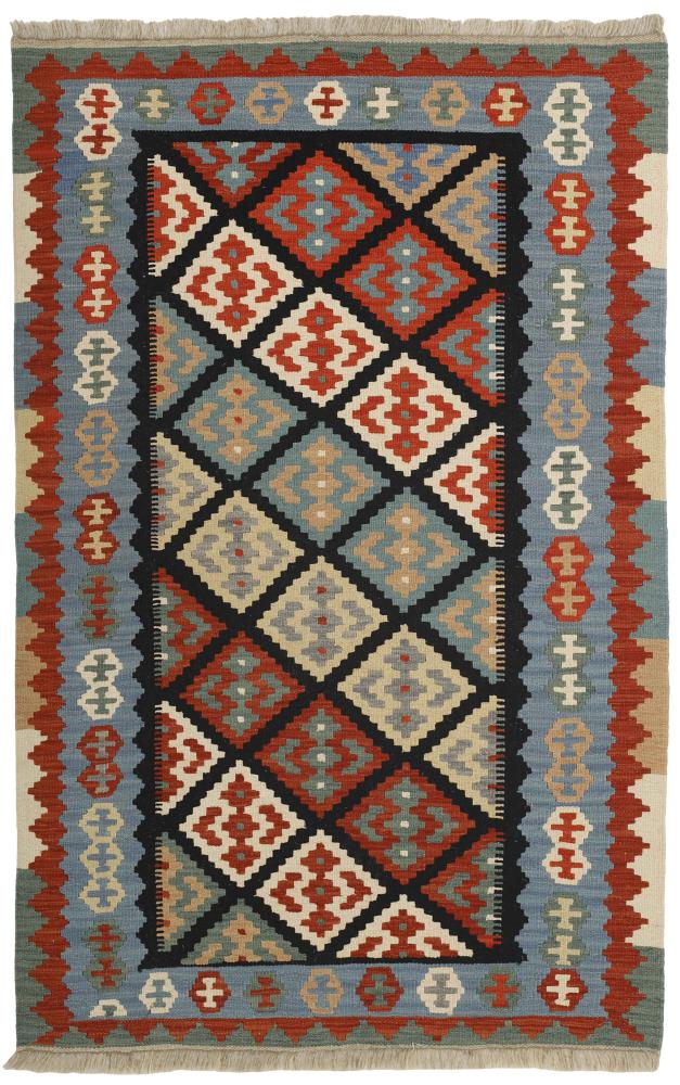 Persian Rug Kilim Fars 6'0"x3'11" 6'0"x3'11", Persian Rug Woven by hand