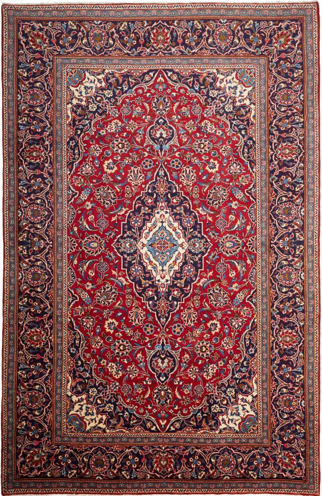 Persian Rug Keshan 9'10"x6'6" 9'10"x6'6", Persian Rug Knotted by hand