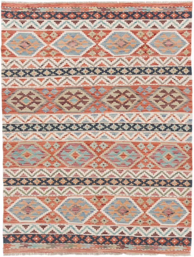 Afghanischer Teppich Kelim Afghan 194x148 194x148, Perserteppich Handgewebt