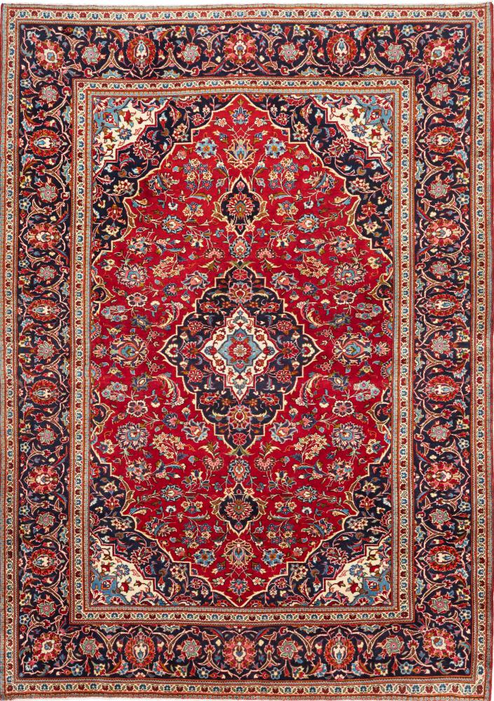 Persian Rug Keshan 9'8"x6'10" 9'8"x6'10", Persian Rug Knotted by hand