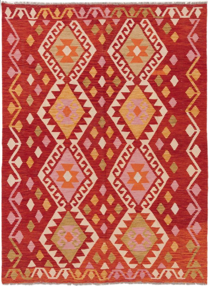 Tapete afegão Kilim Afegão 204x152 204x152, Tapete persa Tecido à mão