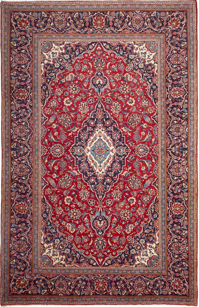 Tapis persan Kashan 299x194 299x194, Tapis persan Noué à la main