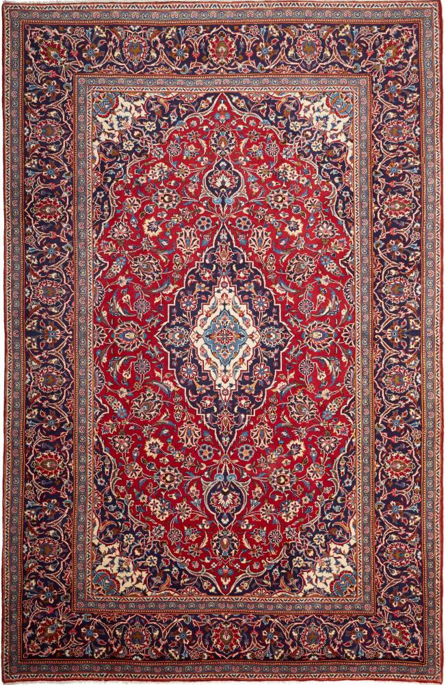  ペルシャ絨毯 カシャン 10'2"x6'5" 10'2"x6'5",  ペルシャ絨毯 手織り
