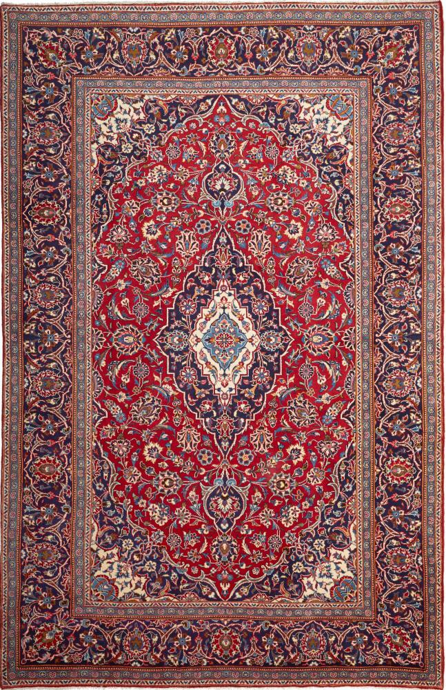 Persian Rug Keshan 9'10"x6'7" 9'10"x6'7", Persian Rug Knotted by hand