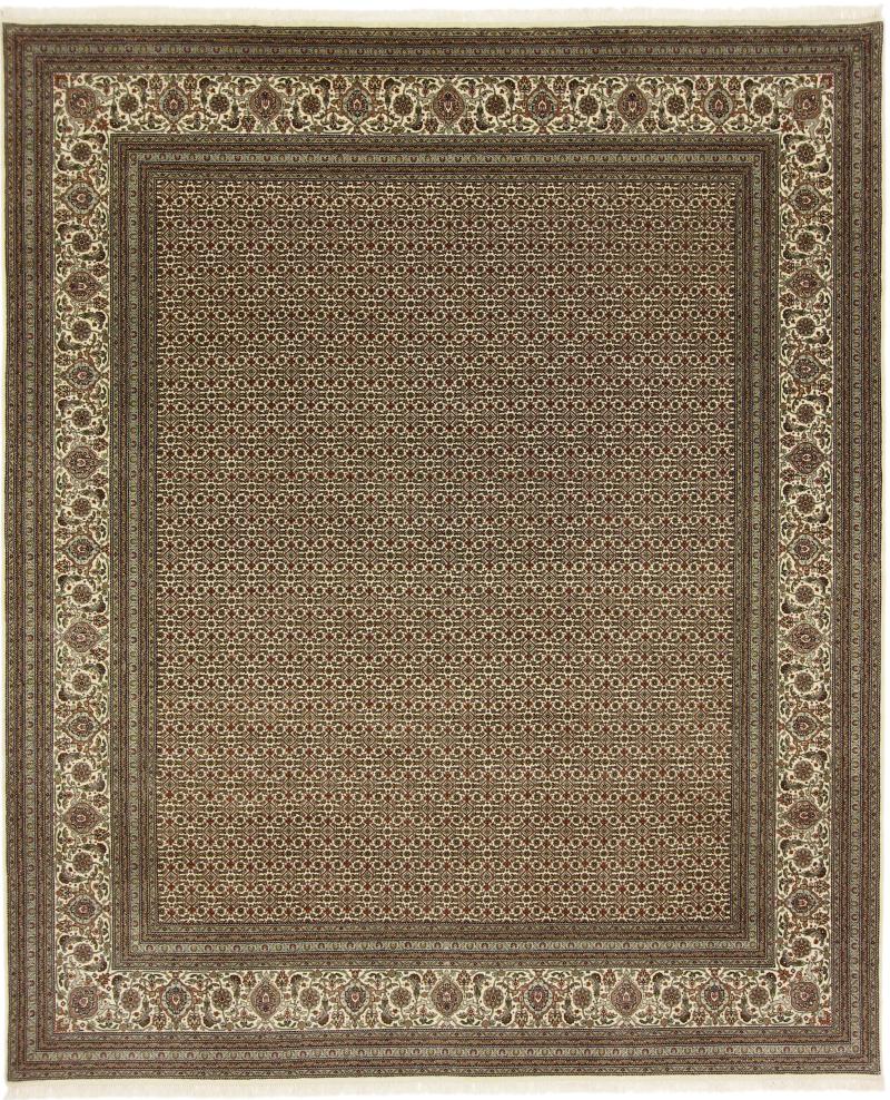 Indiaas tapijt Indo Tabriz Mahi 10'0"x8'4" 10'0"x8'4", Perzisch tapijt Handgeknoopte