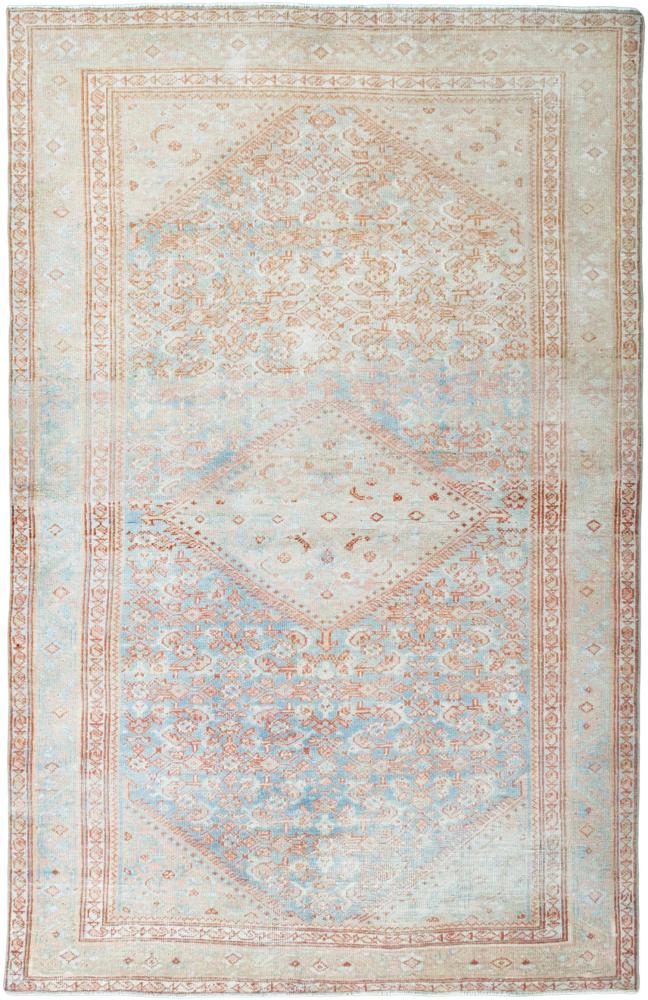 Περσικό χαλί Χαμαντάν Vintage 205x130 205x130, Περσικό χαλί Οι κόμποι έγιναν με το χέρι