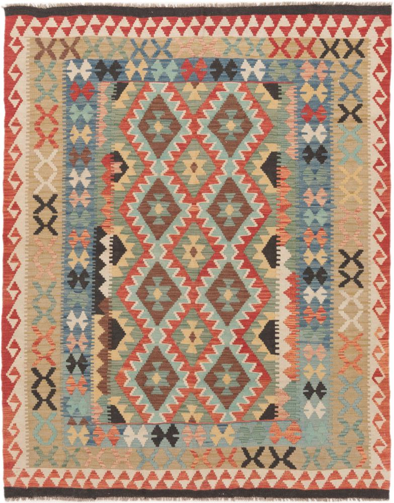 Afghanska mattan Kilim Afghan 209x162 209x162, Persisk matta handvävd 