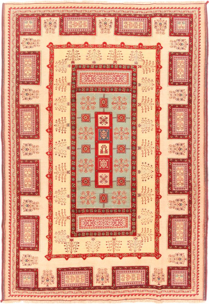  ペルシャ絨毯 キリム Soozani Nimbaft 292x201 292x201,  ペルシャ絨毯 手織り