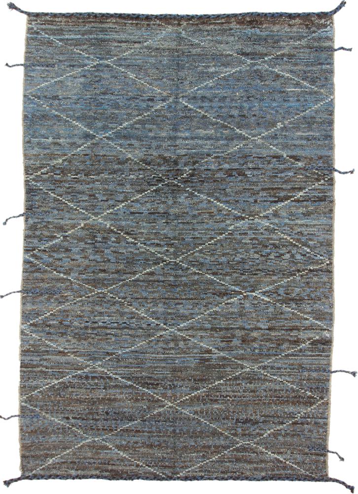 Pakistani rug Berber Maroccan Design 9'4"x6'2" 9'4"x6'2", Persian Rug Knotted by hand