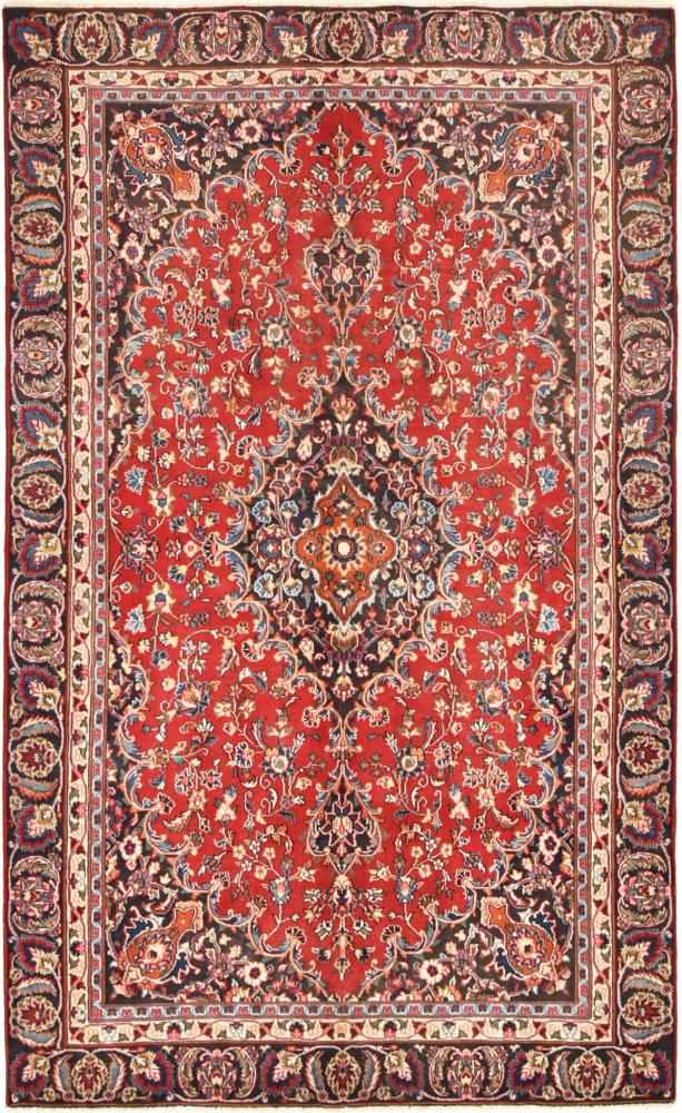 Persian Rug Mashhad 9'1"x5'7" 9'1"x5'7", Persian Rug Knotted by hand